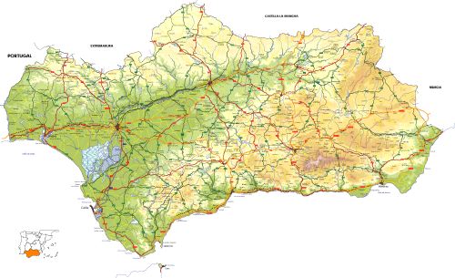 Mapa de Malaga