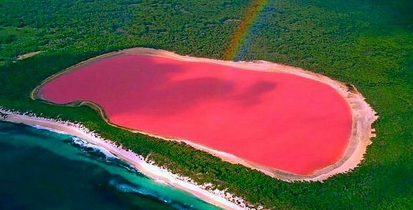 El enigma del lago rosa